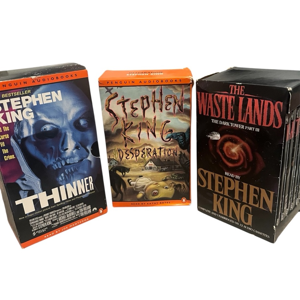 Stephen King Audio Cassette Boxed Sets. (3 Titles).